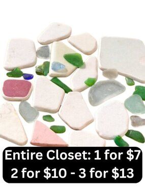 ATTN CRAFTERS: Beach Pottery & Seaglass Pieces
